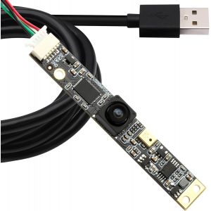 Module De Caméra Usb 8 Mp Avec Microphone, Caméra De Gravure Laser Grand Angle De 102 Degrés Pour Lightburn, Mise Au Point Fixe 4K Uvc Webcam Pour Ordinateur, Raspberry Pi - Neuf