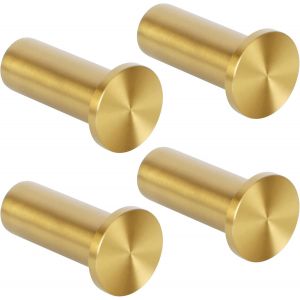 Crochets &agrave; Visser Pat&egrave;re Murale Ronde 45mm, Crochets Muraux en Acier Inoxydable, Robuste Pat&egrave;re pour Salle de Bain Chambre Cuisine Entr&eacute;e, Accroche Serviette, 2 Pcs Noir - Neuf