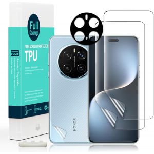 JGD-2 Pi&egrave;ce TPU Protection &eacute;cran pour Honor Magic7 Pro 5G 6,8"",film souple flexible,avec 1 Pi&egrave;ce Protection Cam&eacute;ra,1 Pi&egrave;ce Film Arri&egrave;re,facile installer - Neuf