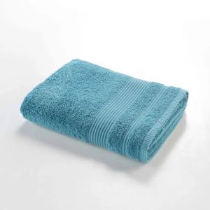 Serviette Ou Drap De Douche 70 X 130 Cm Tendresse Bleu Paon - Neuf