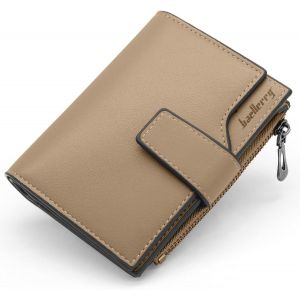 Porte Monnaie Femme En Cuir Pu Porte Feuilles Pour Femme Court Lisse Et Souple Petit Portefeuille Femme Avec 16 Emplacements Cartes Et Zippé Pochette À Monnaie (Rose-S) - Neuf