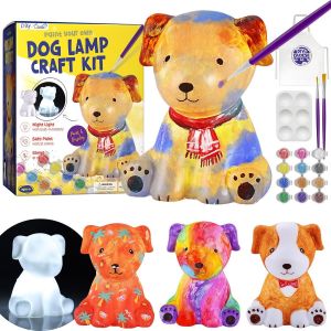 Loc-Kit De Peinture Chien Veilleuse 3d Lampe,Cadeau Garcon Fille 6 7 8 9 10 11 Ans,Loisir Créatif Bricolage Enfant,Chien Jouet Garcon Fille,Arts Et Artisanat,Cadeau D'anniversaire Enfant 4-12 Ans - Neuf