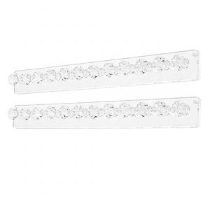 2pcs Acrylique Collier Cintre Porte-Bijoux Mural Organisateur Avec 12 Gems Forme Crochets Pour Brac - Neuf