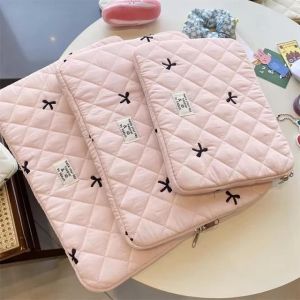 Mignon arc graphique pochette d'ordinateur tablette housse 11 13.3 14 15.6 pouces pour Macbook Air 13 Pro Xiaomi Lenovo Dell ordinateur portable coque souple-13-14 inch-Pink - Neuf