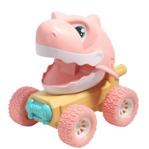 Wabjtam Press Dinosaur Shark Car Baby Cartoon Animal Sliding Car Children's Toy Car Model - Neuf