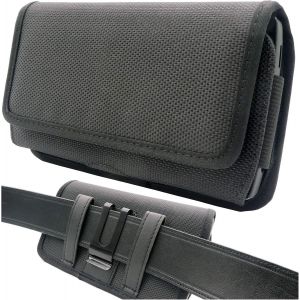 KALANKA-&Eacute;tui de Ceinture (XL) Pochette T&eacute;l&eacute;phone Portable Holster Horizontal Smartphone PE Compatible avec Samsung S25 S24 S23 A56 A55 A36 A26 pour iPhone 17 16 15 14 13 FE Plus Ultra Lite Pro - Neuf