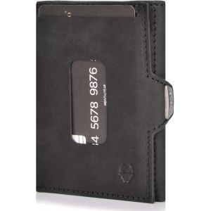 Porte Carte Xs | Portefeuille Ec Et Slim Avec Protection Rfid | Porte Monnaie Homme Avec Pochette &Agrave; Monnaie | Porte Feuille Homme Cuir | Mini Porte Monnaie | Vintage Nero - Neuf