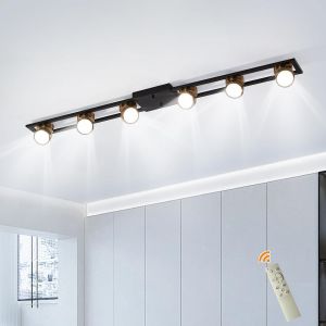 Ulteronixshop-Plafonnier Led Salon 123 Cm, 72 W Plafonniers Spot Orientable, Lampe De Plafond Noire Pour Chambre &Agrave; Coucher, Cuisine, Table &Agrave; Manger, Couloir - Neuf