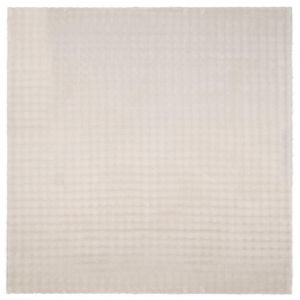 Vidaxl Tapis De Surface Carr&eacute; Huarte Beige 120 X 120 Cm Polyester - Neuf