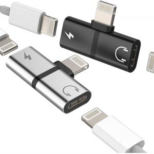 Subzonal-Adaptateur Lightning Jack Double(Lot De 2)Pour Iphone 14 13 Pro Max &Eacute;couteurs Et Chargeur C&acirc;ble Auxiliaire Audio Vers Certifi&eacute; Pour Apple Mfi Connecteur Pour Ipad Splitter Accessoires Voitur - Neuf