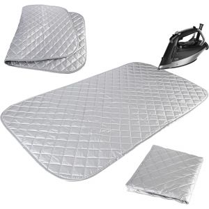 ChenQuanSarl-Tapis À Repasser - 48 X 85 Cm - Coussin À Repasser Pour Table - En Coton Pliable - Résistant À La Chaleur - Portable - Pour Bureau Et Autres Surfaces - Neuf