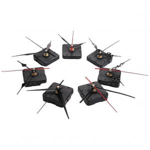 Ensemble de 7 mécanismes d'horloge à quartz à arbre court - Neuf