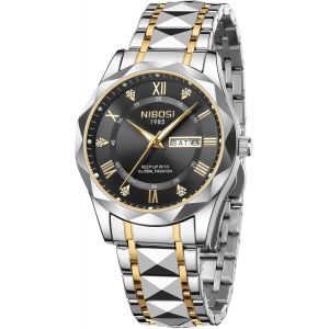 Montre Analogique &Agrave; Quartz Pour Homme-En Acier Inoxydable-&Eacute;tanche-Pour Homme D'affaires Et D&eacute;contract&eacute;.[J681] - Neuf