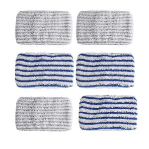 6 tampons en tissu en microfibre de remplacement pour Rowenta Clean&Steam - Neuf