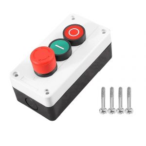 Nc Arrêt d'urgence Non Rouge Vert Bouton-poussoir momentané Station de commutation 600v 10a - Neuf
