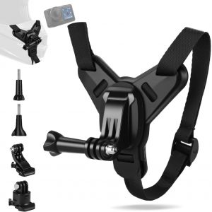 Support Magnétique pour Casque Moto,Compatible avec GoPro Hero 13/12/11/10/9/8/7/Max/Mini,Insta360 X5/X4,DJI Action 5/4 - Neuf
