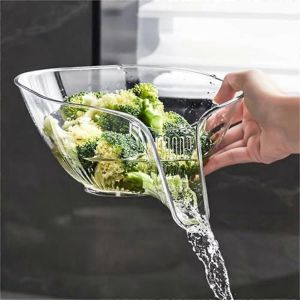 Entonnoir de panier de vidange pour évier de cuisine,panier de drainage multifonctionnel,panier de lavage de légumes,sèche - Neuf