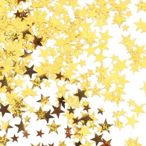 Lot De 4 000 Confettis Dor&eacute;s En Forme D'&eacute;toile - D&eacute;coration De Table D'anniversaire &Agrave; Paillettes - D&eacute;coration De Table D'anniversaire &Agrave; Paillettes - Confettis De No&euml;l - Neuf