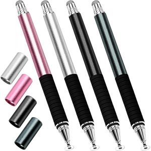 Stylus for Touch Screens, Pack of 4 Capacitive Screen Stylus Pens Compatible with Drawing Pens for iPad, iPhone, Samsung Mobile and Tablet 2 in 1 Fine Point Digital Pencil - Neuf