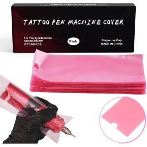Lot De 200 Housses De Stylo De Tatouage Jetables Pour Stylo De Tatouage - 6,5 X 18,1 Cm - Pour La Plupart Des Machines À Tatouer Sans Fil - Neuf