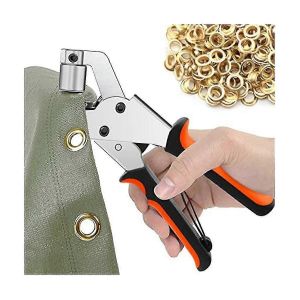 Kit De Pinces À ?illets Robustes Pour La Réparation De Bâches Avec 300 ?illets Et ?illets En Métal De 10 Mm,Outil D'installation De Couverture De Camion D'auvent De Tente De Camping - Neuf
