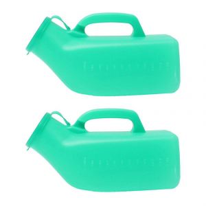 Bouteille D'urinoir Masculin Portable Autoclavable 1,2 L Avec Couvercle Pour Voyage,Camping Et Patients (Paquet De 2) - Neuf