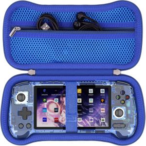Kal-Dur Cas Pour Anbernic Rg556 Retro Console De Jeu Portable Sac De Rangement Pour Rg556 5,48 Pouces Android Retro Console De Jeu Portable Cas De Téléphone Seulement (Bleu) - Neuf