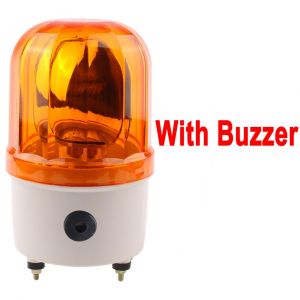 Balise Rotative,Buzzer D'avertissement/Sans Son,Lampe D'alarme Stroboscopique,Lte-1101j Dc12v24v Ac220v,Jaune,Bleu,Rouge,Vert,Indicateur Lumineux - Type Yellow-With Buzzer-Dc 12v - Neuf