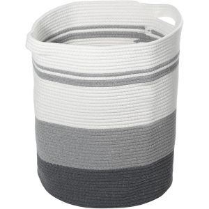 LETNERNY-Panier À Linge, 18""X20"" Grand Panier À Linge Pour Chambre À Coucher, Gris - Neuf