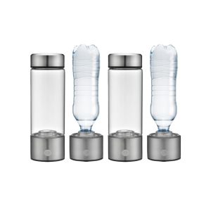 Bouteille Ioniseur D'eau &Agrave; Hydrog&egrave;ne, G&eacute;n&eacute;rateur, Usb, Tasse Portable (Lot De 2) - Neuf