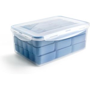 Subzonal-Conteneur Pour Croquettes, Plastique Sans Bpa, 3 Plateaux Empilables Pour 45 Croquettes - Neuf