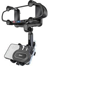 Support De T&eacute;l&eacute;phone De Voiture Pour R&eacute;troviseur 360&deg; Rotatif Et R&eacute;tractable, Design Antivol Avec Fixation &Agrave; 4 Angles &iquest; Universel Pour Tous Les Smartphones Et R&eacute;troviseurs De Voiture - Neuf