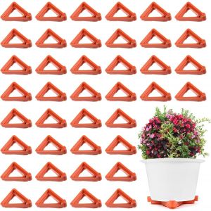 lbgwp60-Lot De 40 Pieds De Pot De Fleurs Invisibles Pour Pots De Fleurs Triangulaires Pour Pots De Fleurs D'Extérieur - Neuf