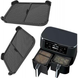 2 Pack Grille Anti Projection pour Air Fryer Ninja AF400EU & AF45EU, Silicone Protections Anti-&eacute;claboussures Accessoires pour Ninja Foodi 7.6L,Contre Les Projections de Graisse - Neuf