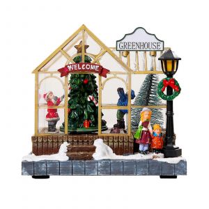 De no&euml;l de Bureau Parure en R&eacute;sine LED Musique de D&eacute;coration pour une f&ecirc;te Cadeau - Neuf