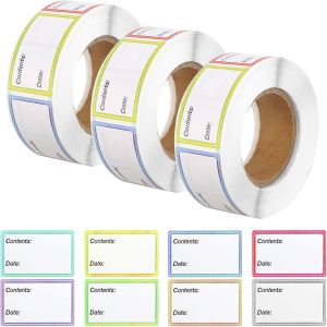 1500 Etiquettes Autocollantes Bocaux &Eacute;tiquettes Pour Bocaux Etiquette Autocollante De Date Alimentaire Etiquettes Congelation Pour Cuisines Restaurants &Eacute;piceries March&eacute;s (25 X 40 Mm) - Neuf