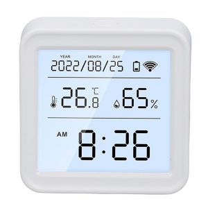 SUBZONAL-Capteur d'humidit&eacute; de Temp&eacute;rature WiFi, Hygrom&egrave;tre de Thermom&egrave;tre de Contr&ocirc;le D'Application D'affichage HD avec Application Intelligente pour le Sous-sol de Bureau &agrave; Domicile - Neuf