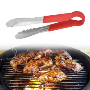 Hjlian Pince De Cuisine En Acier Inoxydable Antiderapante Pour Barbecue, Pour Salade, Pain, Steak (S) - Neuf