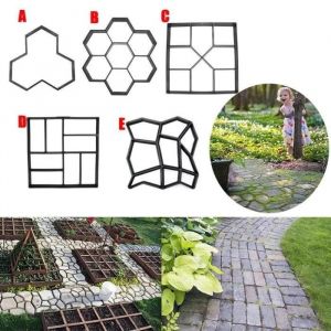 Jardin Bricolage En Plastique Chemin Maker Pavement Modèle Béton Stepping Stone Ciment Moule Brique - style B - Neuf