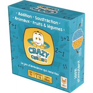 Chenquansarl-Crazy Chrono Animaux Et Fruits | Je&iquest; Rapidit&eacute; Enfant | Je&iquest; Association Et R&eacute;flexe | 40 Cartes Recto Verso | Je&iquest; Logique 7 Ans | 2 &Agrave; 10 Joueurs | 20 Min | Jeu &Eacute;ducatif | Vf - Neuf