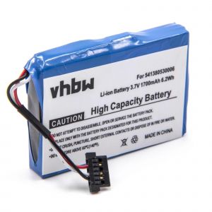Batterie vhbw compatible avec Falk Neo 550, 450 GPS Navigation Navi (1700 mAh, 3,7 V, Li-Ion) - Neuf