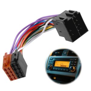 C&acirc;ble Adaptateur 16 Broches vers ISO, C&acirc;ble Autoradio avec Faisceau de C&acirc;blage ISO Standard, Connecteur Compatible avec Volkswagen et autres Mod&egrave;les Installation Facile pour Radio Voiture - Neuf
