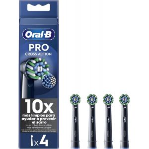 Kgabery-Pro Cross Action Noire Brossettes Pour Brosse À Dents Électriques,Pack De 4 Unités - Neuf