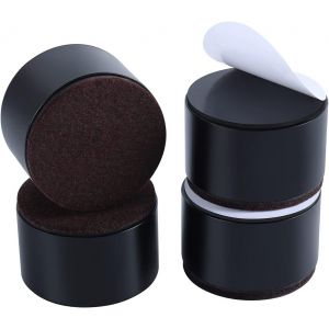 Noir - Support de meuble en acier 60*50mm, support de pied de lit et de table, 4 supports de meuble, pied de meuble de lit pour canapé. - Neuf