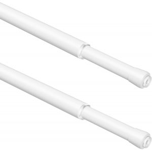 TIANYI-Lot de 2 tringles télescopiques à clipser 3 en 1 sans perçage ¿13 mm Tringle à rideaux à clipser pour fenêtre, armoire, cuisine et bibliothèque 70-100 cm - Neuf