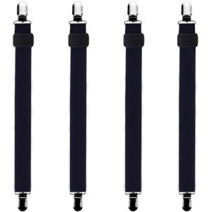 Sjzg--4pcs (30cm &Agrave; 120cm) Tendeur Drap Housse Lit Drap R&eacute;glable,Tendeurs De Maintien,Convient &Agrave; Tous Lits Et Matelas,Noir - Neuf