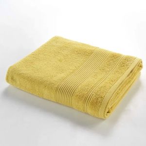 Serviette Ou Drap De Bain 90 X 150 Cm Tendresse Jaune - Neuf