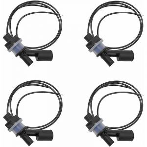 Capteur De Niveau D'eau 4 Pièces, 220 V 10 W, Capteur De Niveau De Liquide, Interrupteur De Niveau D'eau, Interrupteur À Flotteur En Plastique, Interrupteur À Flotteur Horizontal Pour Piscine D'aquarium - Neuf