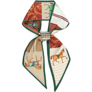 TZF-Foulard en soie pour femme, bandana, foulard en satin, foulard respirant pour sacs à main, accessoires, accessoires de sac à main - Neuf