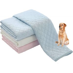 Al&egrave;ses Lavables Et R&eacute;utilisables Pour Chiens | Lot De 2, Bleu Et Rose | 100 % Imperm&eacute;ables Et Ultra-Absorbantes | Grandes Al&egrave;ses Antid&eacute;rapantes Pour Chiots | &Eacute;ducation Et Propret&eacute; - Neuf